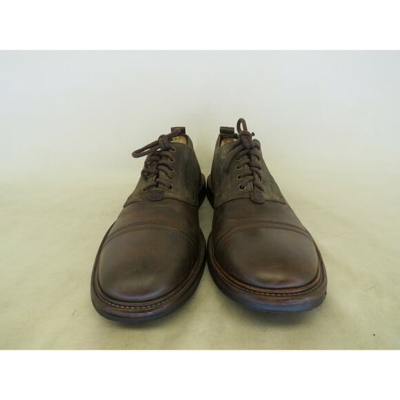 All Saints Jacks Place Brown Suede Leather Oxford Dress Shoes Mens Size 45 EUR main image 2